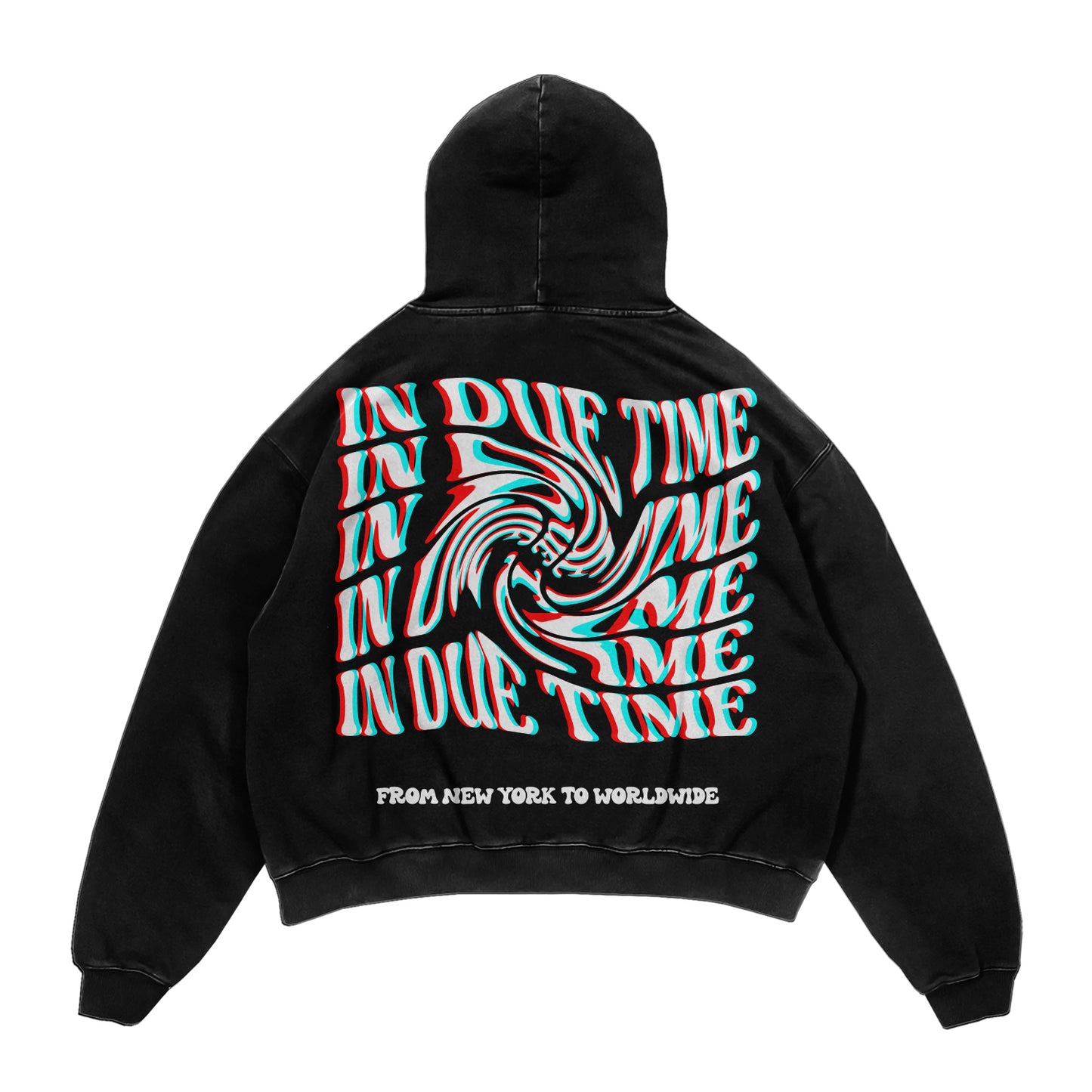 Acid Washed "In Due Time" Hoodie